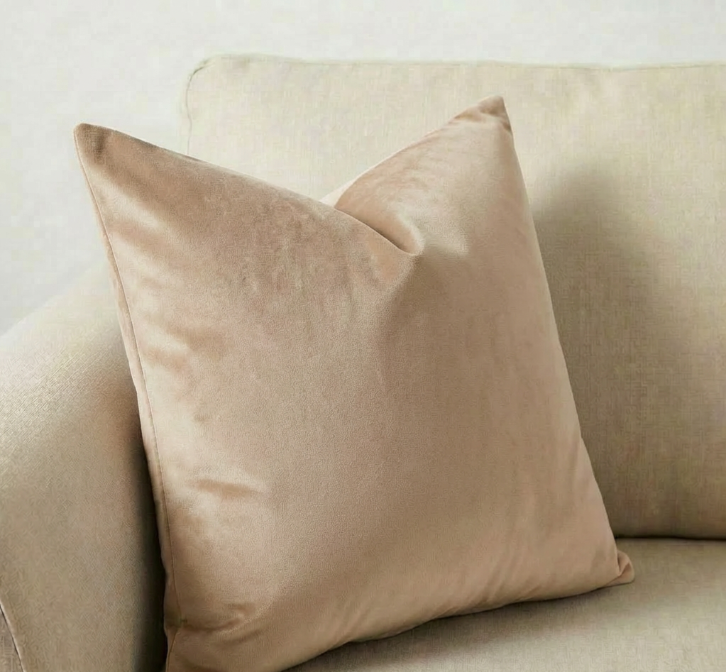 Cotton Velvet Throwpillow Filled ( PACK OF 3 )