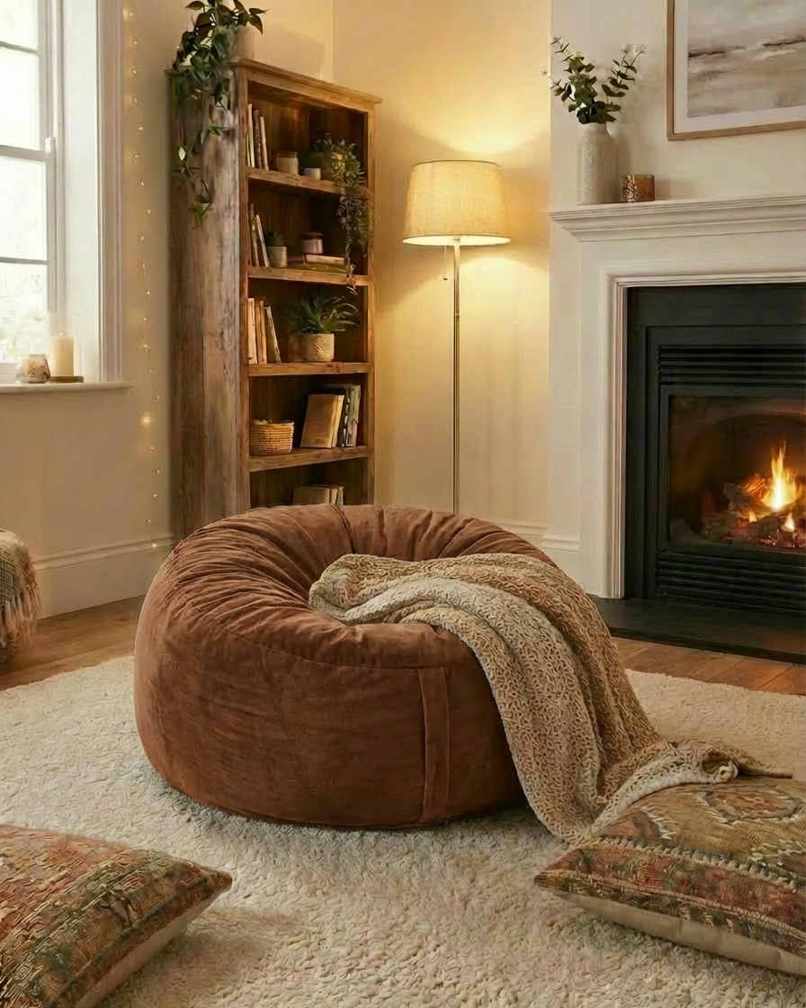 Round Beanbag Filled