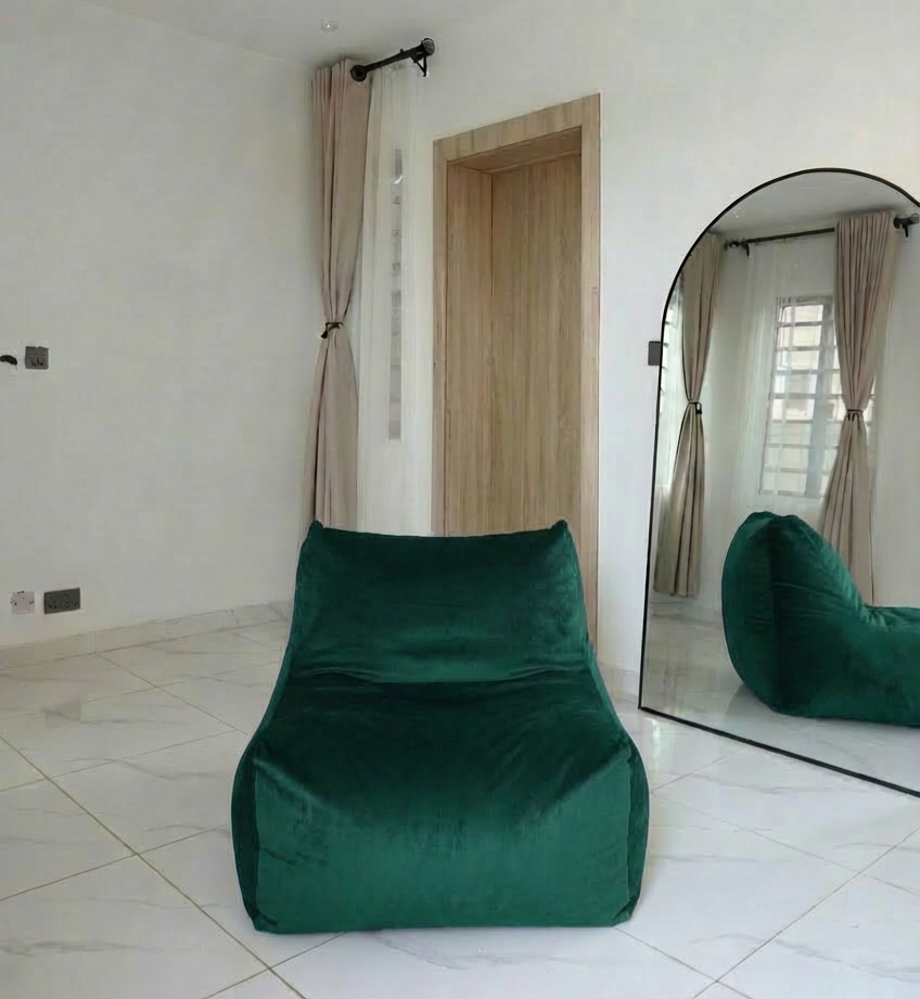 L Chair Beanbag Filled