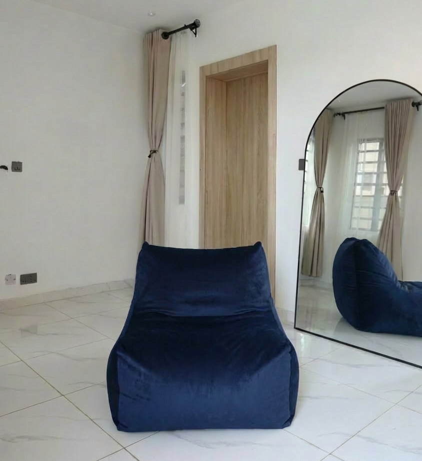 L Chair Beanbag Filled