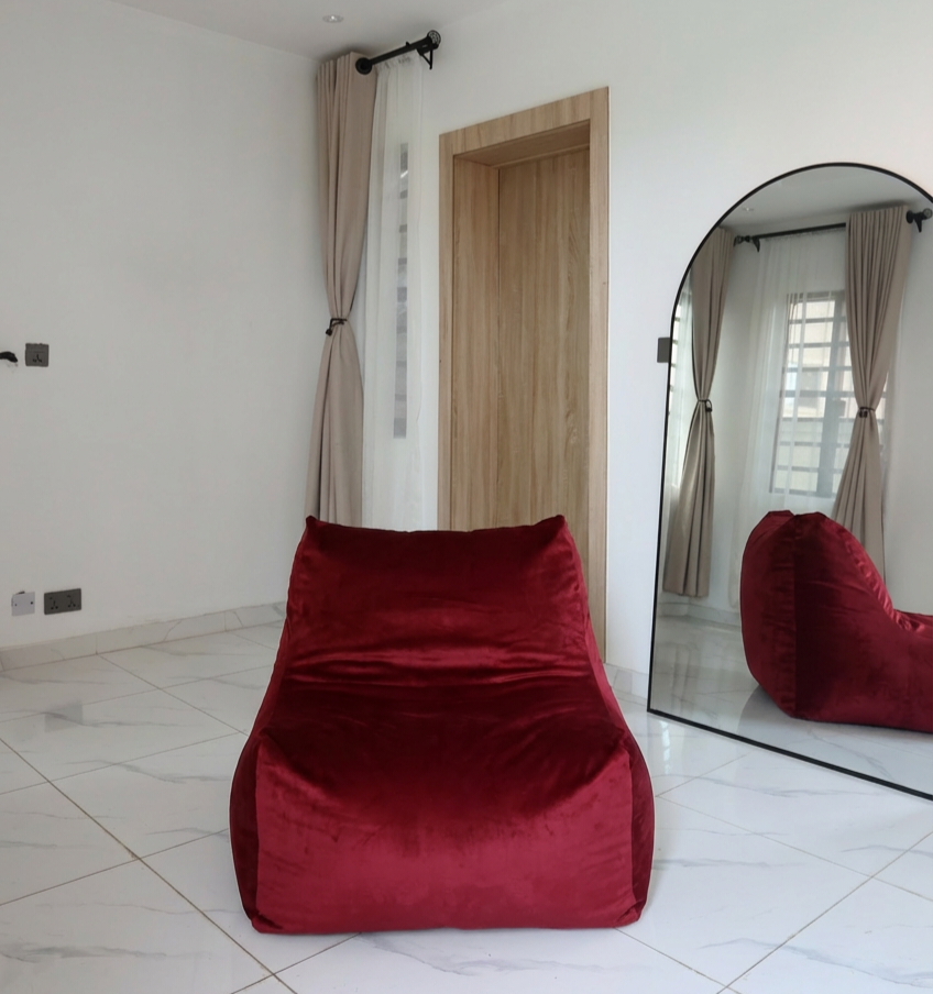 L Chair Beanbag Filled