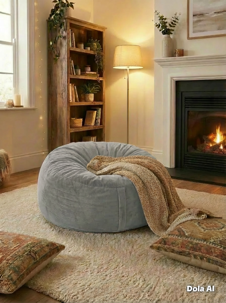 Round Beanbag Filled