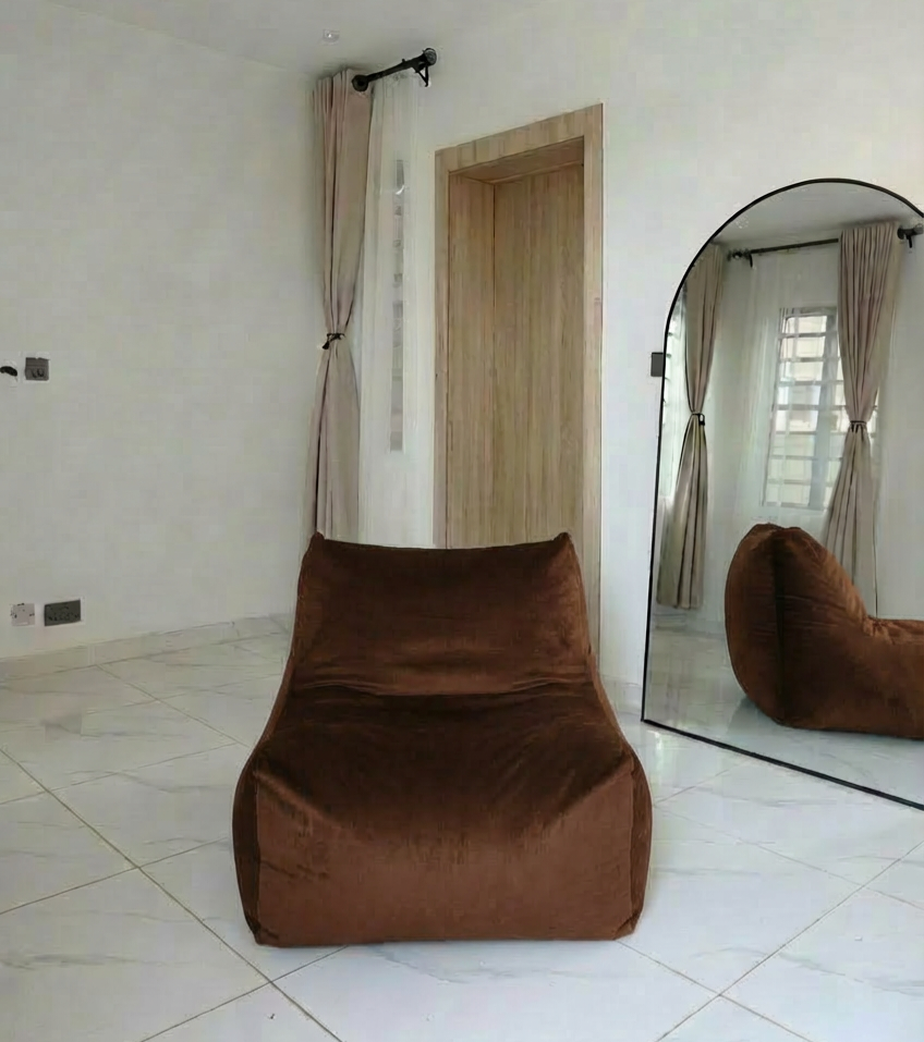 L Chair Beanbag Filled