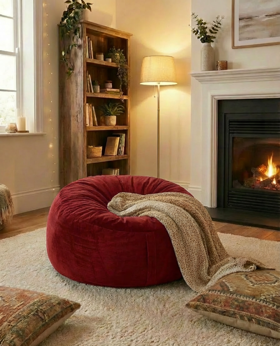 Round Beanbag Filled