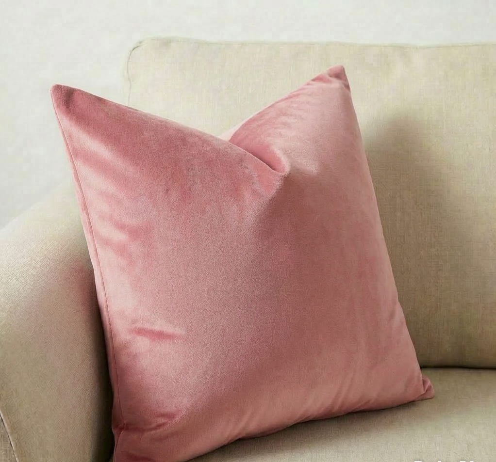 Cotton Velvet Throwpillow Filled ( PACK OF 3 )