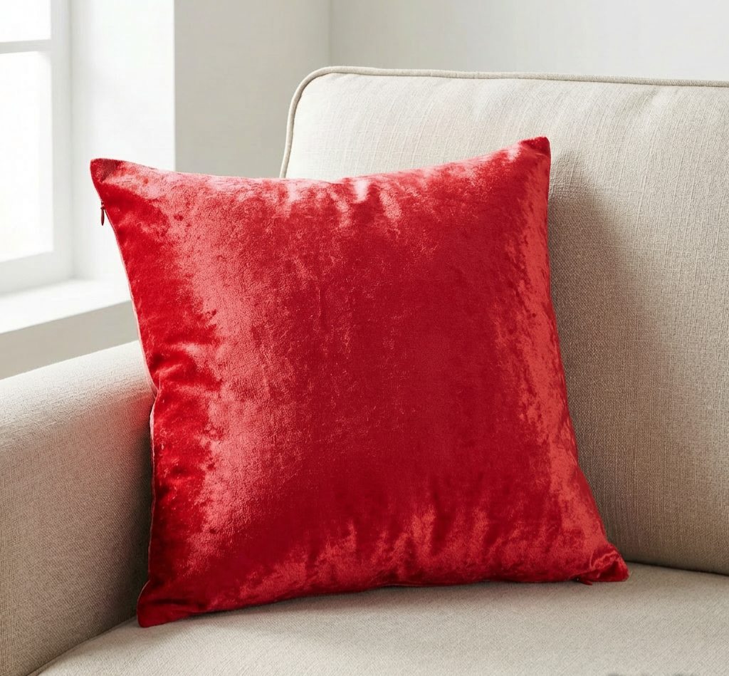 Crushed Velvet Throwpillow Filled PACK OF 3